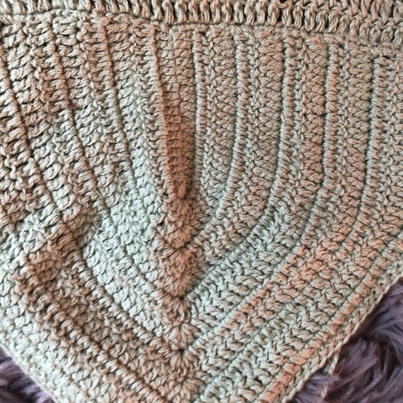 lue/green knitted cropped top - Picture 4 of 5